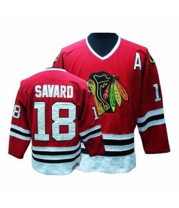 NHL Denis Savard Chicago Blackhawks Authentic Throwback CCM Jersey - Red