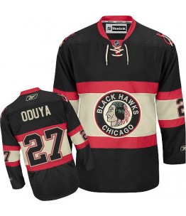 NHL Johnny Oduya Chicago Blackhawks Premier New Third Reebok Jersey - Black